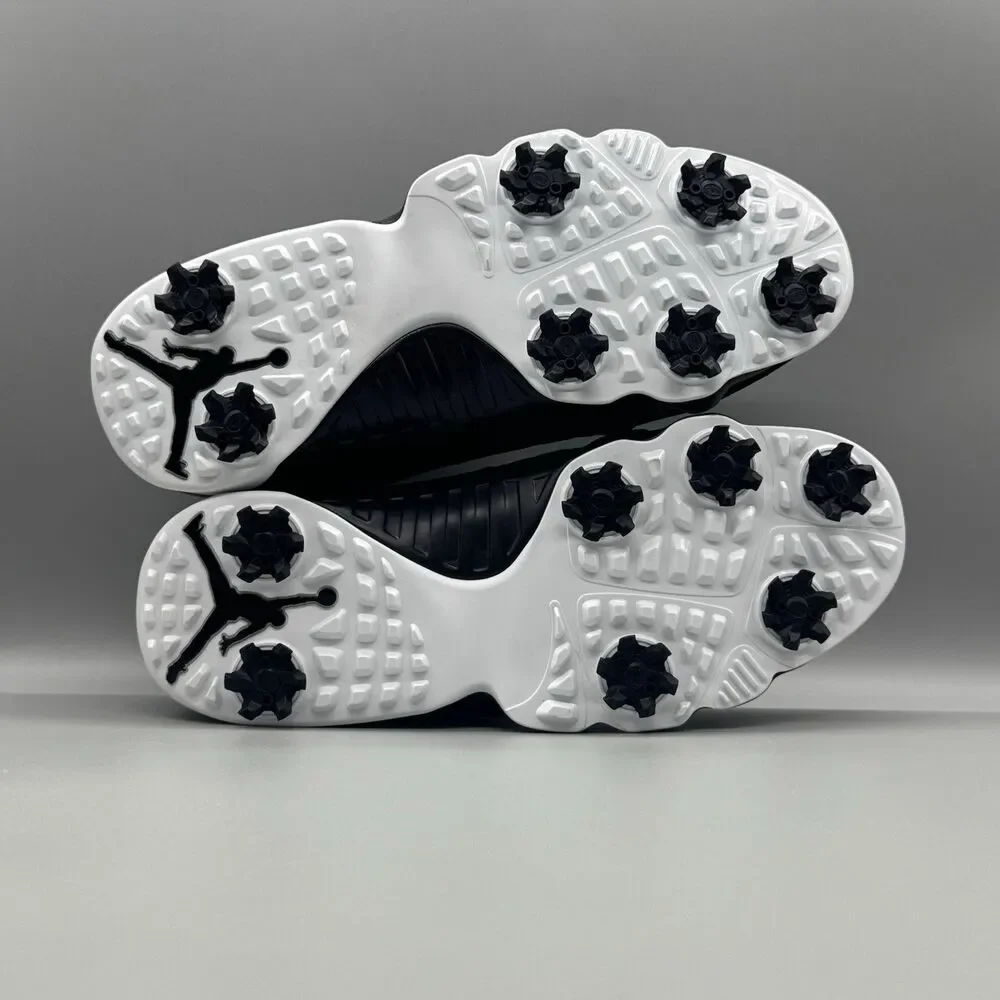 Air Jordan 9 Low “Barons” Golf Shoes Black White FN6930-001 Men's Size 8 NEW